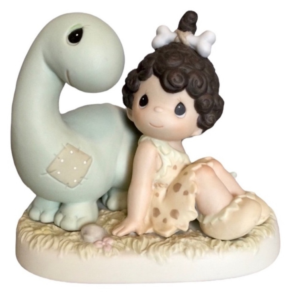 1988 Precious Moments Friends Very Beginning Figurine Enesco Dinosaur